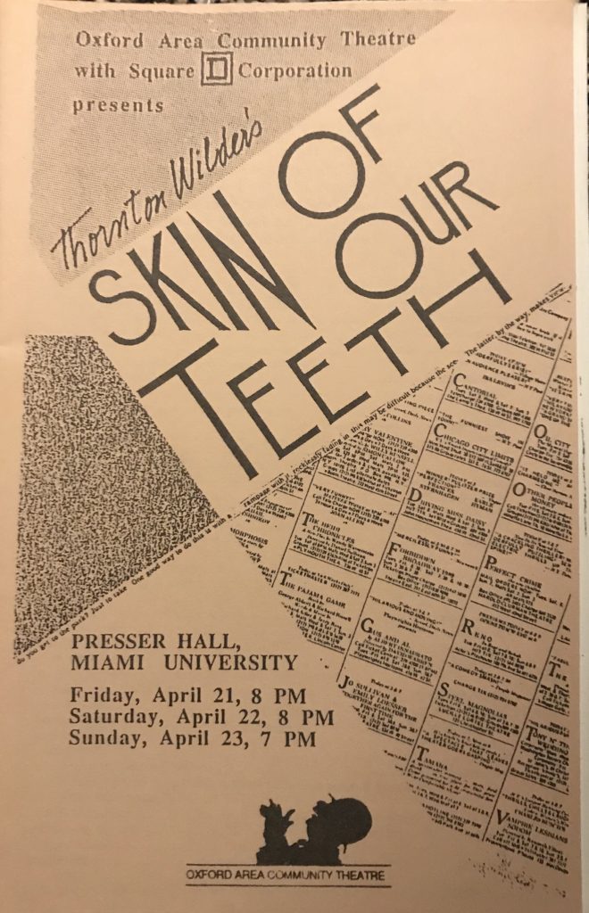 The Skin of Our Teeth Program Cover